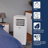 Suntec Wellness mobiele airconditioner Comfort 7.0 Eco R290 APP – Airco mobiel en stil, bediend via Smart App – Ontvochtiger voor ruimtes tot 25 m² – 7.000 BTU – 2.050 watt,wit