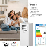 SUNTEC mobiele lokale airconditioner Move 9.000 Eco R290 | airco voor ruimten tot 34 m² | luchtafvoerslang | koeler & ontvochtiger met ecologisch koelmiddel | 9.000 BTU/h | voor huis & kantoor