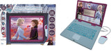 Lexibook JC598FZi1 Disney Frozen 2-educatieve en tweetalige laptop Frans/Engels meisjes speelgoed met 124 activiteiten om te leren, te spelen en muziek met Elsa & Anna, blauw/paars