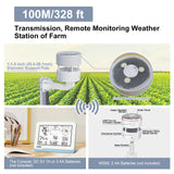 ECOWITT WS3802 Wifi-weerstation met 7,5 inch lcd-display voor thuisgebruik, 3-in-1 draadloze weersensor WS85 met zonnepaneel + een WN32 outdoor temperatuur- en vochtigheidssensor