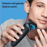 Braun Series 5 Scheerapparaat voor Mannen Heren met EasyClick opzetstuk, Elektrisch Scheerapparaat & Baardtrimmer, Oplaadstation, EasyClean, Wet & Dry, Cadeau man, 51-M4500cs, Mintgroen