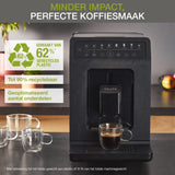 Krups Evidence Eco-Design EA897B Fully Automatic Coffee Machine, Eco-Design - Sustainably Designed, 62% Recycled Plastic, Quattro Force, Milk Drinks, 8 Coffee Recipes