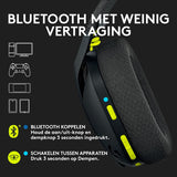 Logitech G435 LIGHTSPEED en Bluetooth draadloze gaming headset - Lichtgewicht, over-ear, ingebouwde microfoons, 18 uur batterij, compatibel met Dolby Atmos, PC, PS4, PS5, mobiel - Zwart