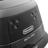 De'Longhi FH2184.BK IDEALFRY Luchtfriteuse, capaciteit 1,25 kg, digitaal bedieningspaneel, 5 vooraf ingestelde programma's, patrijspoort, SHS double-systeem, gemakkelijk braden, afneembare bak 3,9 l,