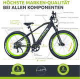 Highphoria E-Bike mountainbike • sterke Bafang-motor • derailleur • schijfremmen • mountainbike e-bike • pedelec met Samsung-accu • E-bike voor dames en heren