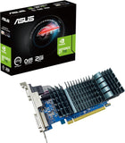 ASUS GeForce GT 710 (2 GB DDR3 EVO Low Profile-grafische kaart voor stille HTPC's, 2 GB, DDR3, 954 MHz)