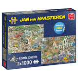 Jumbo 19001 Jan van Haasteren De Storm & Safari 2in1 1000 stukjes - Puzzel 1000 stukjes - Puzzels - Volwassenen - Nederlands - Legpuzzel voor volwassenen