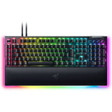 Razer BlackWidow V4 Pro (Green Switch) - Mechanisch gamingtoetsenbord (klikkende mechanische schakelaars, opdrachtwiel en 8 macrotoetsen, multifunctionele roller, palmsteun) QWERTY DE-Layout | Zwart