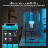 Philips Hue Starterspakket White & Color Ambiance E27-3 Hue Lampen, Smart Button en Hue Bridge - Wit en Gekleurd Licht - Werkt met Alexa en Google Home
