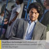 Jabra Evolve2 75 draadloze PC headset met 8-microfoontechnologie - dual-foam stereo headphone met instelbare ruisonderdrukking, USB-C Bluetooth-adapter en UC-compatibiliteit - zwart