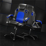 Play haha. Gaming stoel Bureaustoel Draaistoel Computerstoel Werkstoel Bureaustoel Ergonomische stoel Racestoel Lederen stoel PC-gamingstoel (Blauw)