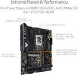 ASUS TUF Gaming Z690-PLUS Gaming ATX moederbord Intel Z690 LGA 1700 (VRM 15 fasen, PCIe 5.0, DDR5, 4 x M.2, 2,5 GB Ethernet, USB 3.2 gen, 2 type C Front, Thunderbolt 4 en RGB-verlichting)