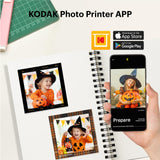 KODAK Mini Shot 3 Retro 4PASS 2-in-1 Instant Camera & Printer (7,6 x 7,6 cm) Pack van 68 vellen, wit