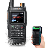 Radioddity GA-5WB IP67 handradio, dual-band amateurradio met groot bereik met APP-programmering, airband, kleurenscherm, GPS & APRS, USB oplaadbaar met 2600mAh batterij