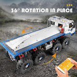 Mould King 13144 Technik op afstand bestuurde vrachtwagen, 3647 delen MOC high-tech tow offroad truck 8x8 model bouwstenen baksteen constructiespeelgoed