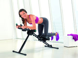 VITALmaxx Fitmaxx 5 of Abmaxx 6 Buiktrainer incl. trainingscomputer, fitnessapparaat voor beginners en gevorderden, traint bijna het hele lichaam, 5 moeilijkheidsniveaus, inklapbaar
