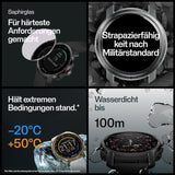 Polar Grit X Pro - GPS Multisport Smartwatch - Militaire Duurzaamheid, Saffierglas, Hartslagmeting aan de pols, Lange Batterijduur, Navigatie - Beste voor Outdoorsporten, Trail Running, Hiking