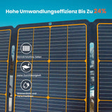 120 W zonnepaneel, opvouwbaar zonnepaneel voor draagbare zonnegeneratoren, IP68 zonnepaneel voor outdoor, tuin, balkon, noodstroomvoorziening, camper, reizen, camping