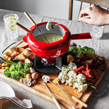 ZWILLING 1003156 Gietijzeren Fondue Set, Rood