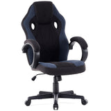 SENSE7 Prism Gamingstoel, ergonomische gamingstoel, gamingstoel met kantelfunctie, gevoerde armleuningen, stof, bureaustoel tot 120 kg, pc-stoel, zwart-blauw