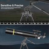 Telescopen voor volwassenen astronomie, 80 mm diafragma 900 mm professionele refractortelescoop voor kinderen en beginners, compacte en draagbare reistelescoop met draagtas