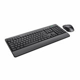 Toetsenbord en muis Trust Trezo Zwart Qwerty Spaans Spaans QZERTY