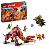 LEGO 71793 NINJAGO Heatwave transformerende lavadraak, Ninja en Draken Speelgoed Set met Mythisch Wezen Figuur, plus Kai & Lloyd Mini Figuren, Cadeau Idee