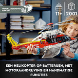 LEGO Technic Airbus H175 Reddingshelikopter Model Bouwpakket voor Kinderen met Draaiende Propellers en Motoraangedreven Functies, Constructie Speelgoed, Cadeau voor Jongens en Meisjes 42145