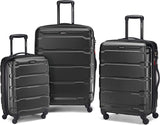 Samsonite Omni PC hardcase bagage uitbreidbaar met spinwielen, zwart, 3-Piece Set (20/24/28), Omni PC hardcase bagage uitbreidbaar met spinwielen