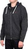 Ralph Lauren Polo Classic Full-Zip Fleece Hooded Sweatshirt, Black Heather, XL, Zwarte Heather, XL