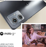 Motorola moto g14 Smartphone (6,5 "FHD+-Display, 50 MP Camera, 4/128 GB, 5000 mAh, Android 13) Steel Grey, incl. Beschermhoes [Exclusief bij Amazon]