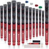 SAPLIZE 13 Golf Grips met volledige Regripping Kit, 4 kleuren beschikbaar, Compound Hybrid Rubber Golf Club Grips, Standaard/Midize