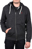 Ralph Lauren Polo Classic Full-Zip Fleece Hooded Sweatshirt, Black Heather, XL, Zwarte Heather, XL