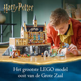 LEGO Harry Potter Kasteel Zweinstein: de Grote Zaal, Speelgoed voor Kinderen, Bouwpakket met 11 Minifiguren waaronder Hermelien Griffel, Magisch Cadeau voor Jongens, Meisjes en Fans 76435