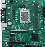 ASUS PRO H610M-C CSM moederbord mATX, Intel H610, LGA1700, DDR5, PCI 5.0, LAN Intel 1 GB, Realtek 7.1 Surround, 1 x M.2, 4 x SATA 6 GB/s, USB 3.2 Gen 2, ASUS Control Center Express, zwart