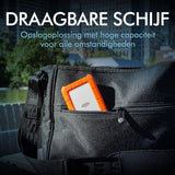 LaCie Rugged Mini, 1 TB, Draagbare Externe Harde Schijf, 2,5", USB-C, Voor Mac & PC, incl. USB-C zonder USB-A-kabel, 1 maand Adobe CC All Apps, 2 jaar Rescue Services (LAC301558)