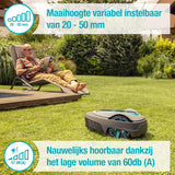 Gardena Robotmaaier smart SILENO city 500 set: Innovatieve LONA AI-technologie, besturing per app, SensorControl, voor hellingen tot 35 procent, incl. smart Gateway, FR/NL-versie (19602-66)