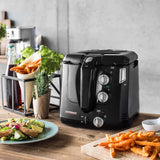 GASTROBACK Vita-Spin-friteuse, 2000 watt, mini-heteluchtfriteuse, airfryer met een draaifunctie en krasbestendige behuizing voor meer bescherming