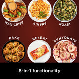 Ninja Air Fryer Pro XL 6-in-1 met 6,5 QT-capaciteit, max knapperig, luchtbakken, luchtbraden, bakken, opwarmen, drogen, Max Crisp-technologie met 450F, anti-aanbakmand en knapperige plaat, grijs,