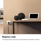 Eve Energy (Matter) 4 stuks - Slimme stekker, Thread, geen bridge nodig, app- en spraakbediening, 100% privacy, Apple Home, Alexa, Google Home, SmartThings, Thread Border Router vereist