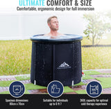 Ice Frontier Ice Bath Outdoor Recover Tub van - Premium ijsbad en draagbaar bad voor volwassenen - Ijsbad Zwart bad voor koudwatertherapie