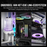 CORSAIR iCUE LINK XD5 RGB ELITE Pomp-Reservoirunit - D5 PWM Pump - 22 Aanstuurbare RGB-leds - Transparant Reservoir van 440 ml - Wit