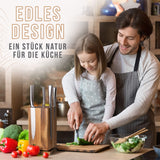 Troster® Magnetisch messenblok zonder messen, 360 graden draaibaar, acaciahout, magneetblok onuitgerust, magnetische messenhouder, messenhouder, magnetische messenhouder, magnetische messenhouder