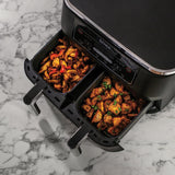 Ninja Airfryer MAX, 5.2L, 6-in-1, Oil Free, Air Frying, Max Crisp, Roasting, Baking, Drying, Family Size, For Frozen Food, Dishwasher Safe Non-Stick Basket, Grey & Black AF160EU