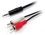 Equip jack male / 2x RCA male 2m