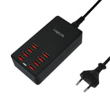 LogiLink USB Ladegert 8 Port44W  black