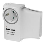 LogiLink USB Steckdosenadapter2x