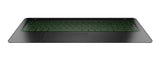 HP Top Cover Black W Tp W Kb Acg