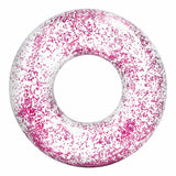 Opblaasbare Drijvende Donut Intex Transparant Purpurine Ø 119 cm (6 Stuks)